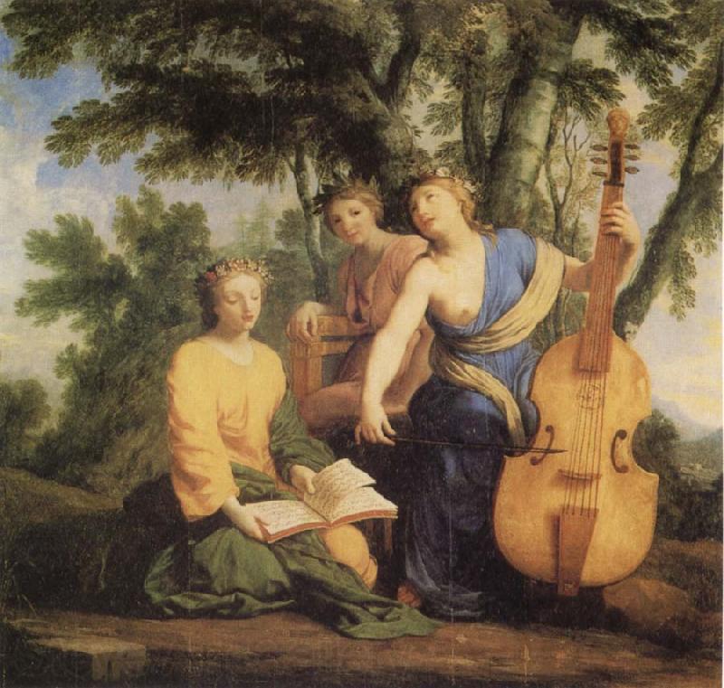 Eustache Le Sueur Meplomene Erato und Polymnia